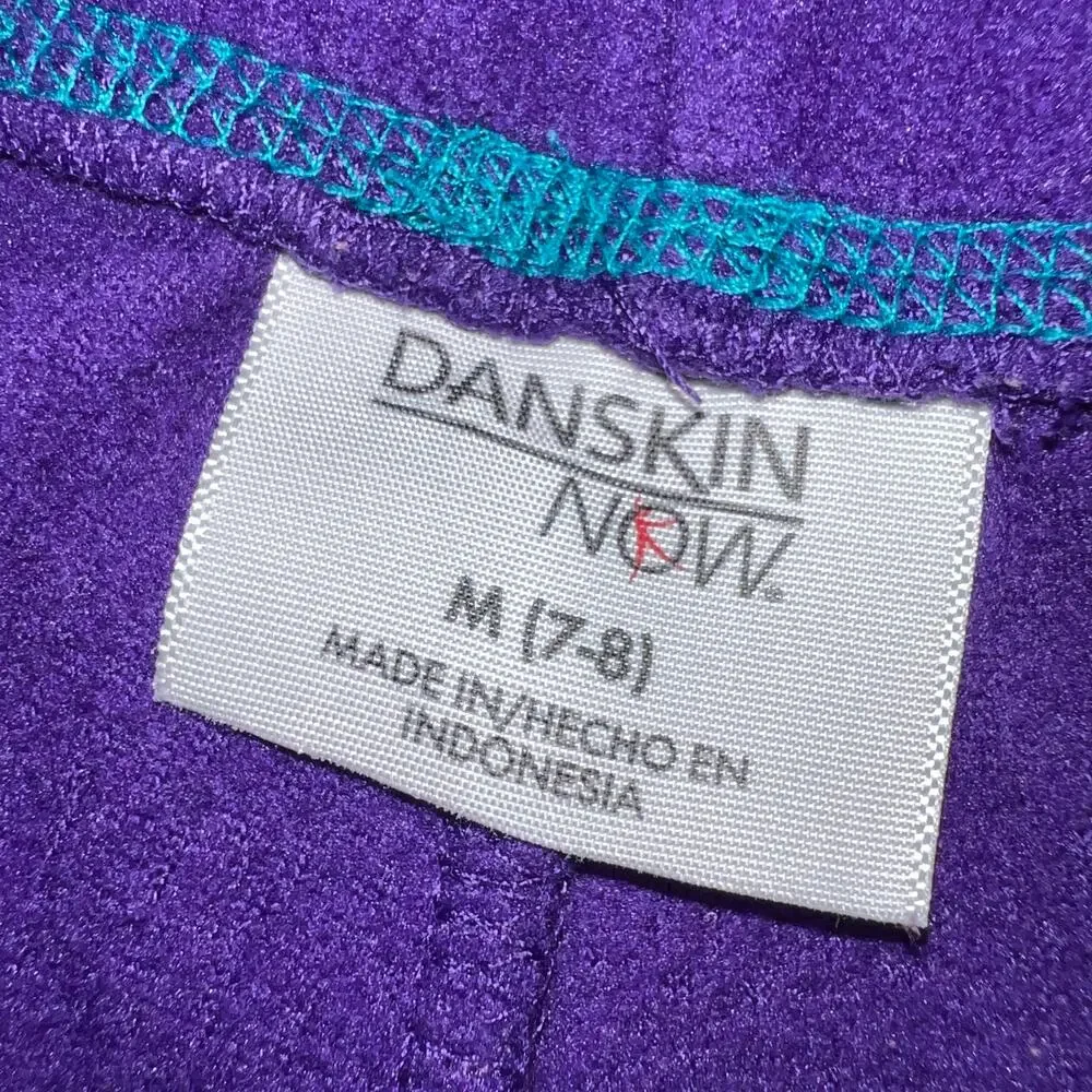 Danskin Now Girls Fleece Pants Casual Pajama Loungewear Purple Medium 7 8